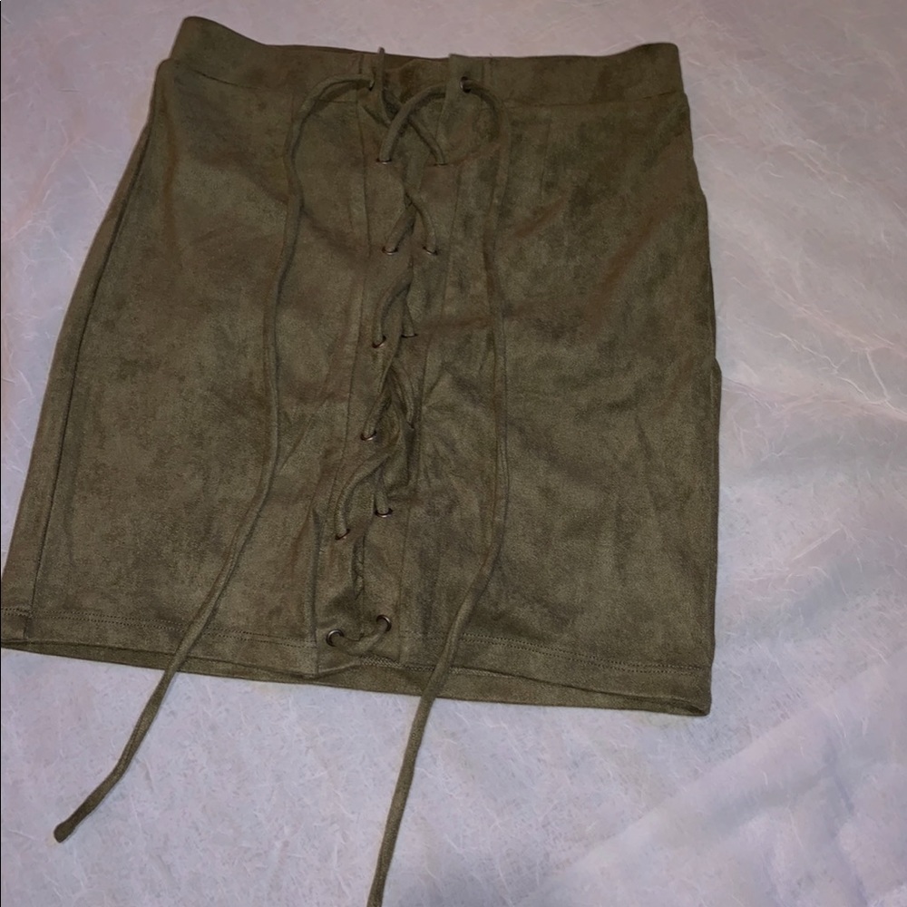 Windsor suede skirt